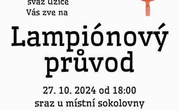 Lampionový průvod obcí 