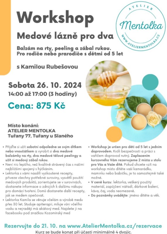 Medové lázně pro dva 