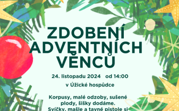 Zdobení adventních věnců 