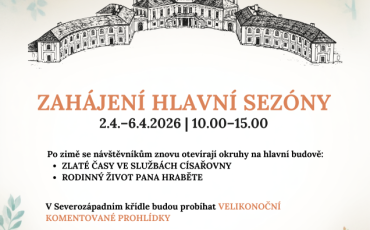 Zahájení hlavní sezóny zámku Veltrusy