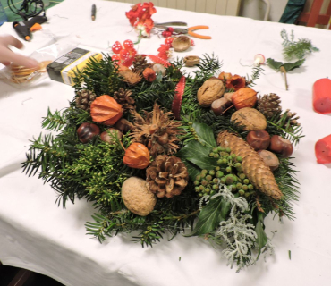 Výroba adventních věnců